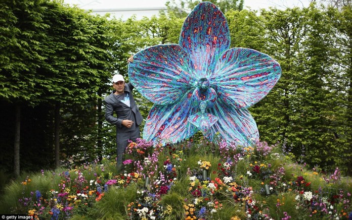 Marc Quinn at RHS Chelsea Flower Show. Picture: Getty Images via Daily Mail