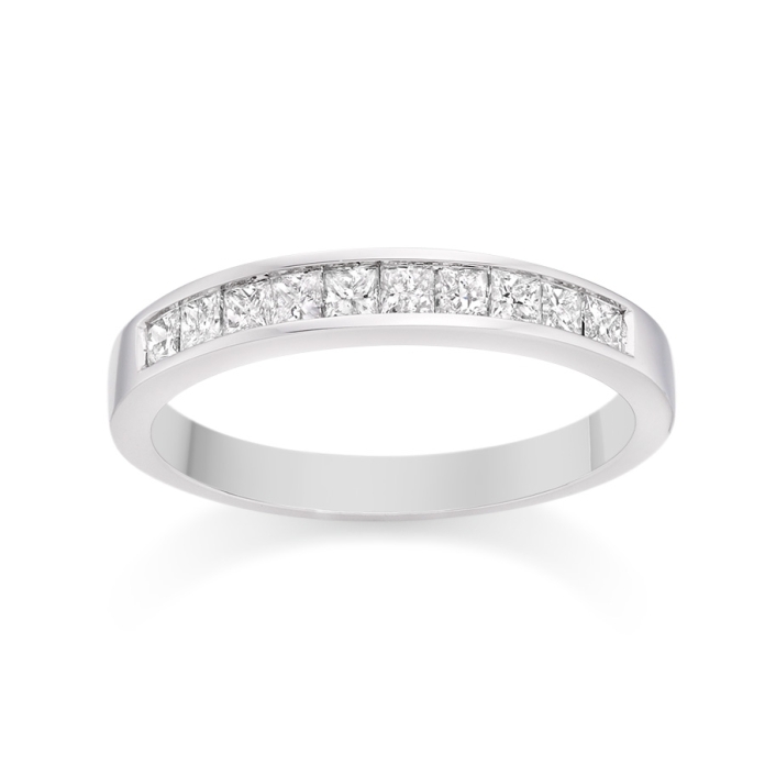 Channel Set Diamond Wedding Ring in Platinum - 0.5 carat £1199