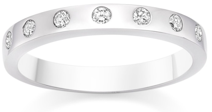 Vashi.com, Vashi Dominguez, Rubover Set Diamond Ring in Platinum