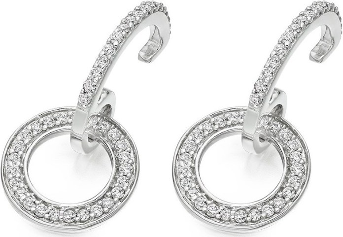 0.33 Carat Diamond Drop Earrings in 9k White Gold £639, Vashi.com, Vashi Dominguez