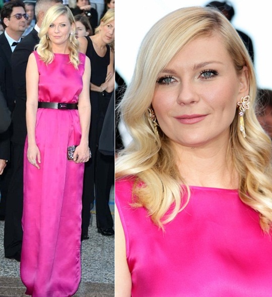 Kirsten Dunst, pink, Cannes, Vashi.com