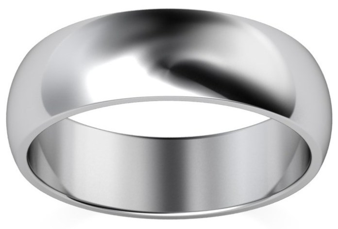 Heavy 6mm D Shape Palladium Wedding Ring £339, Vashi.com, Vashi Dominguez