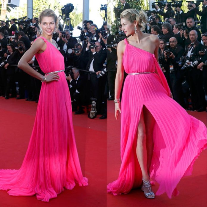 Jessica Hart, Cannes, pink, Vashi.com