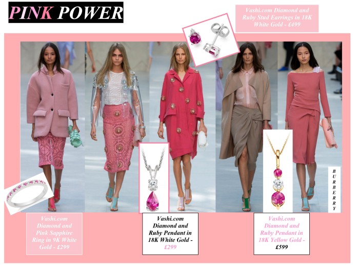 Pink Power, Vashi.com, Burberry, fashion, jewellery, Vashi Dominguez