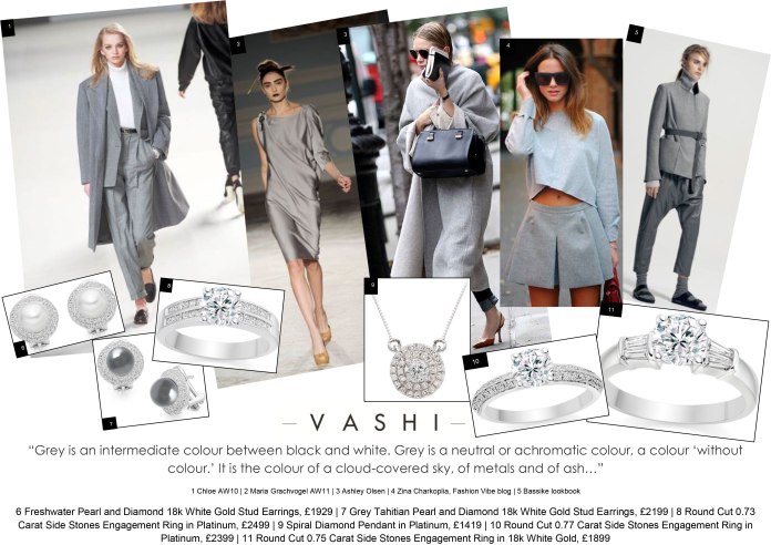 Vashi.com, Vashi Dominguez, grey, diamonds, diamond jewellery