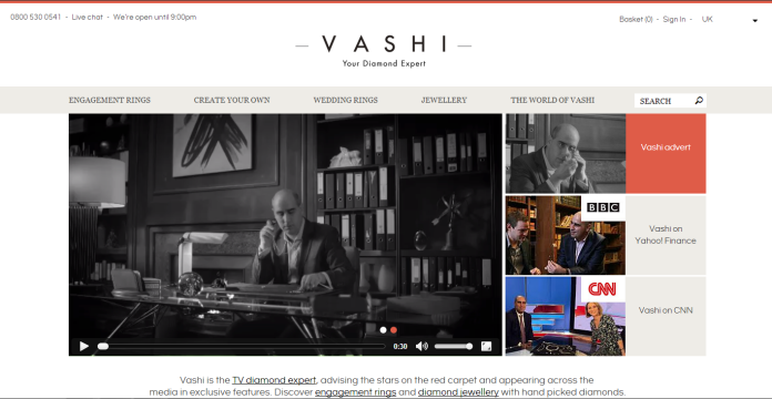 Homepage, Vashi.com, Vashi Dominguez